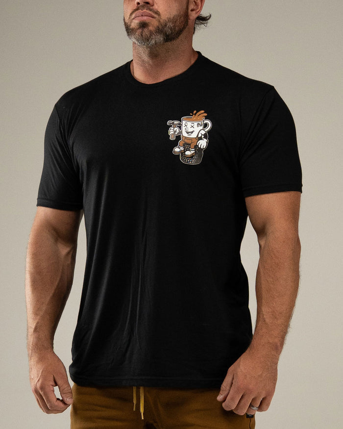 OVERALL SUPPLY  TEE - BLACK