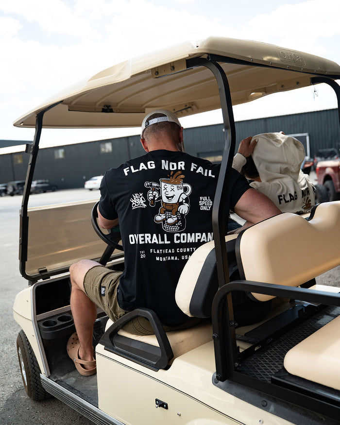 OVERALL SUPPLY  TEE - BLACK