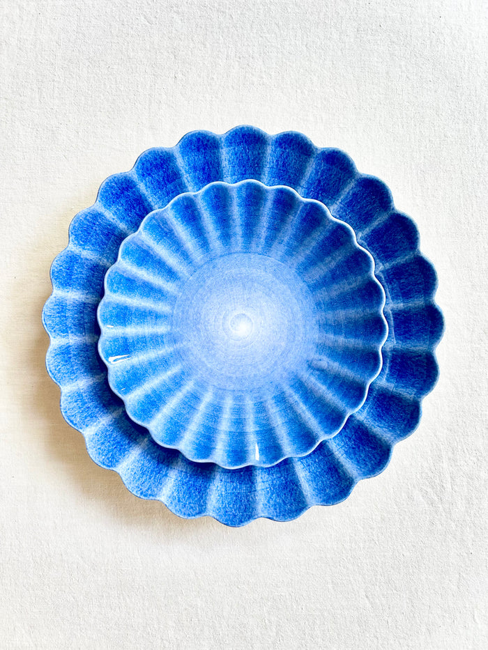 Oyster Dinnerware - Indigo - S/4