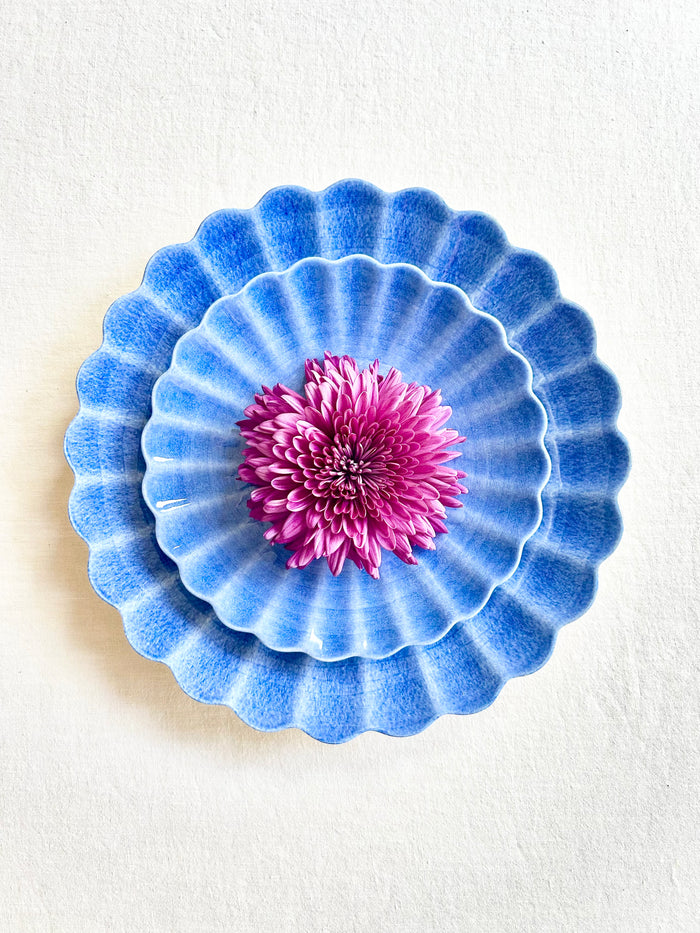 Oyster Dinnerware - Indigo - S/4