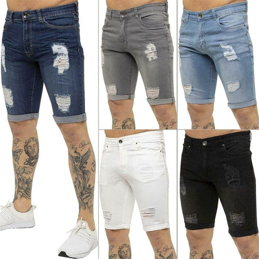 Pack of 05 Men's Denim Shorts - Dubai Offers Today