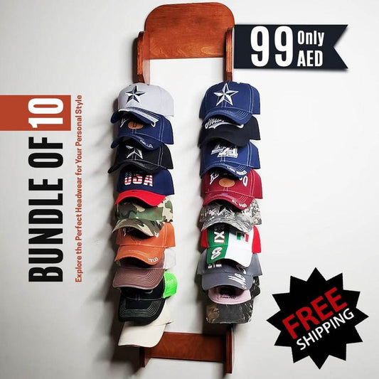 Pack of 10 Stylish Baseball Caps - Dubai Offers Today