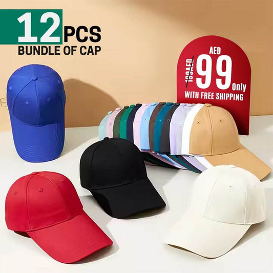 Pack Of 12 Stylish Head Caps - Dubai Offers Today
