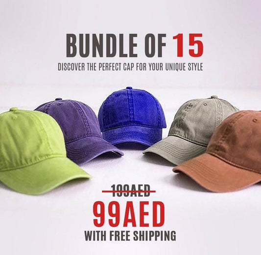 Pack Of 15 Fashion Caps - Dubai Offers Today