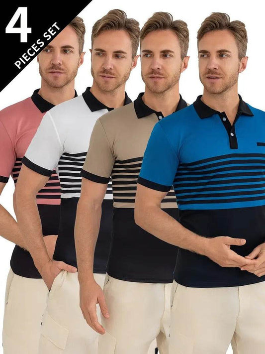Pack of 4 Men's Polo T-Shirts - Dubai Offers Today