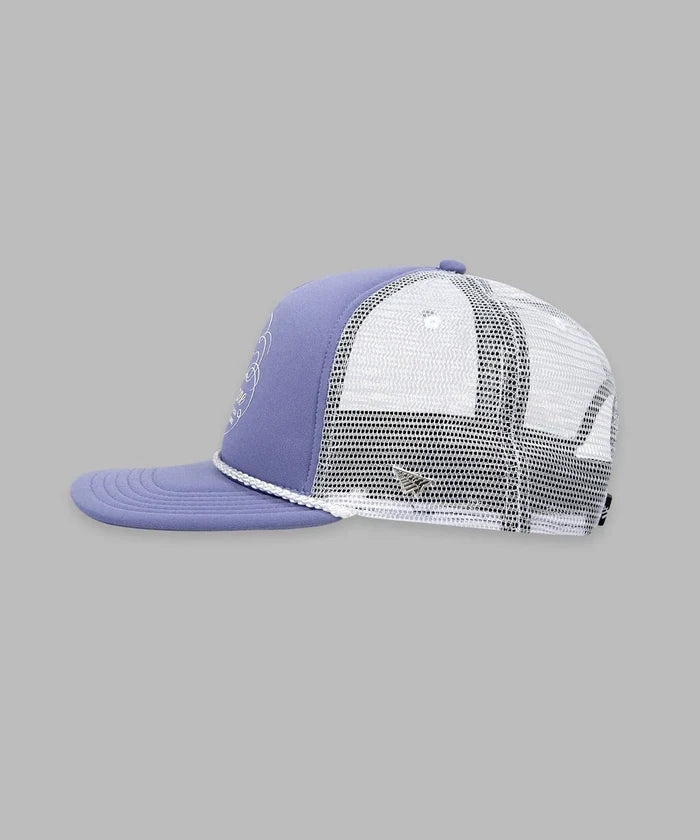 Paper Planes - Script Trucker Hat - Lavender - Clique Apparel