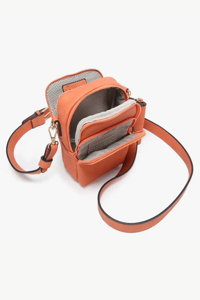 Parker 3 Compartment Crossbody with Pouch in Black