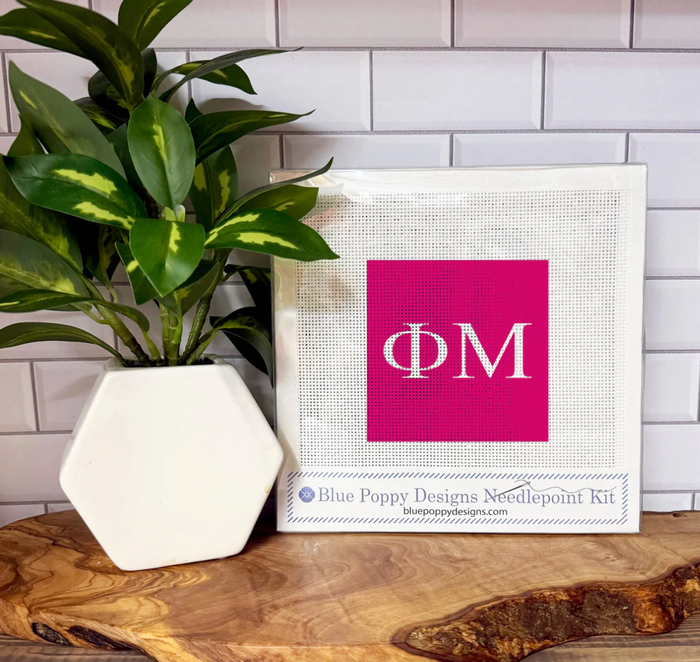 Phi Mu Needlepoint Kit Classic