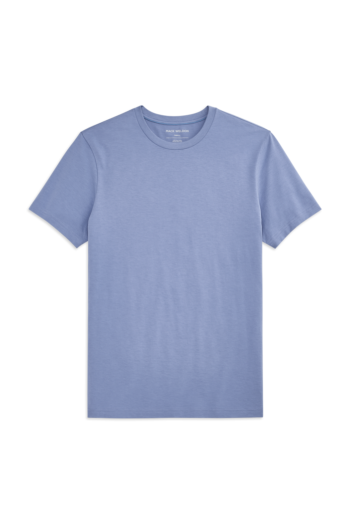 Front view of a Pima Crew Neck T-Shirt in  Desert Spring