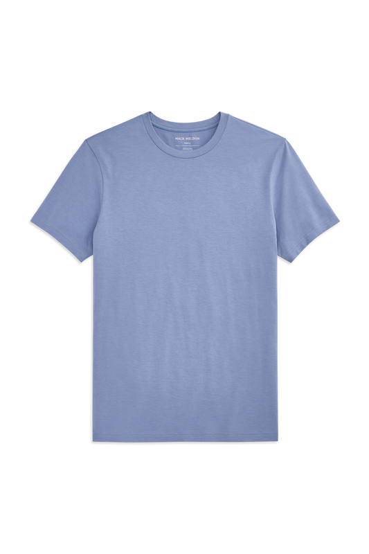 Front view of a Pima Crew Neck T-Shirt in  Desert Spring