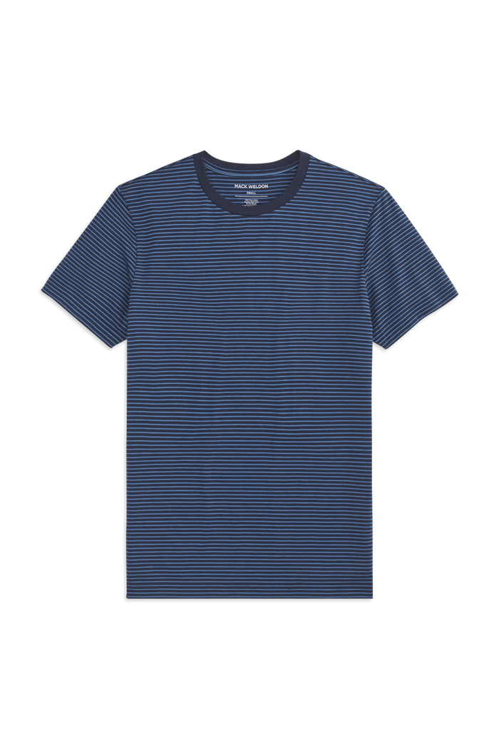 Navy/Crosswind - Pinpoint  Stripe / S