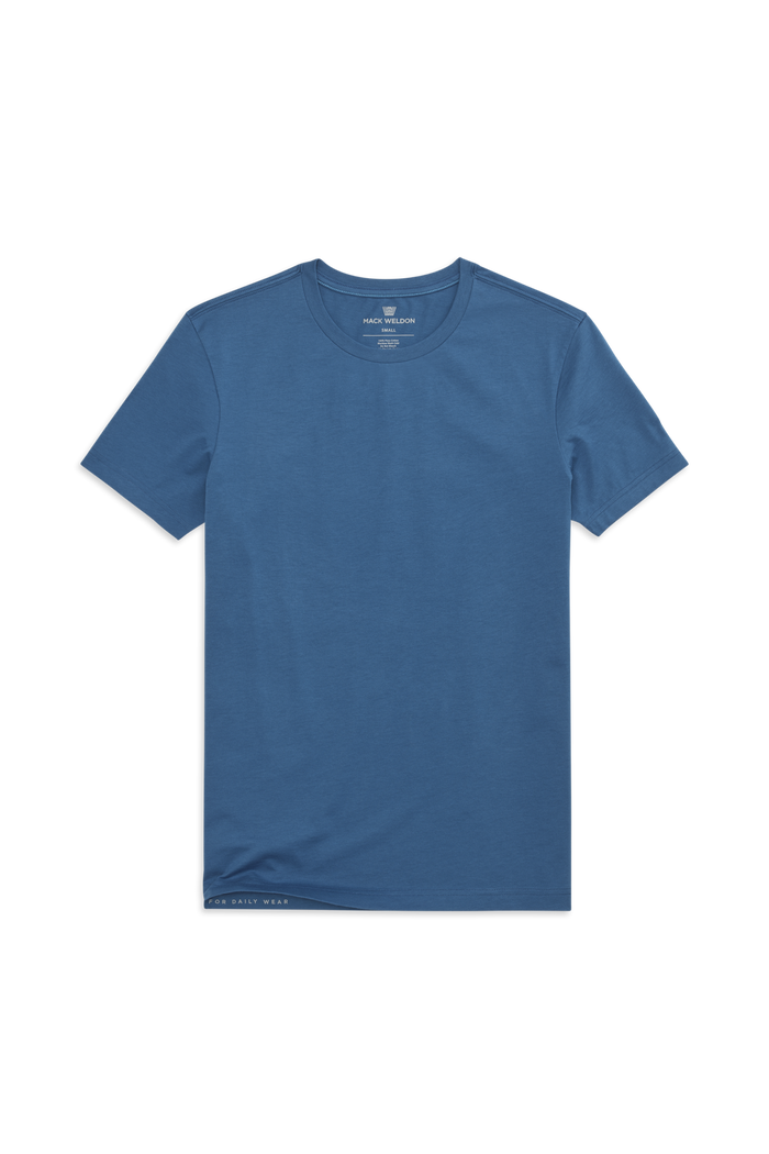 Crosswind | Front view of the Pima Crew Neck T-Shirt in Crosswind