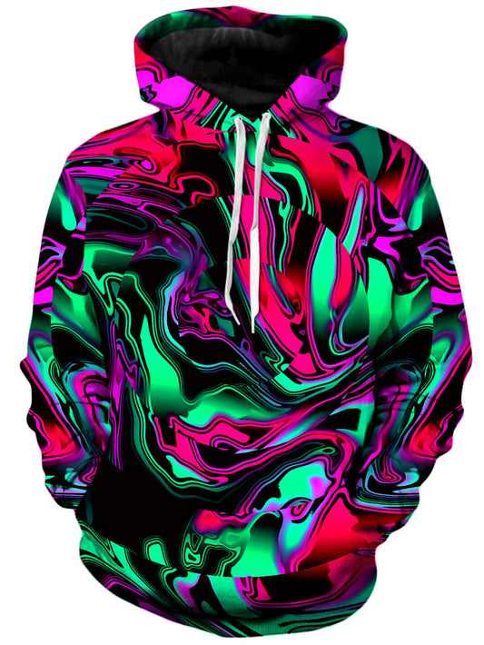 Pink and Green Chromatic Warp Unisex Hoodie Big Tex Funkadelic Epic Hoodie
