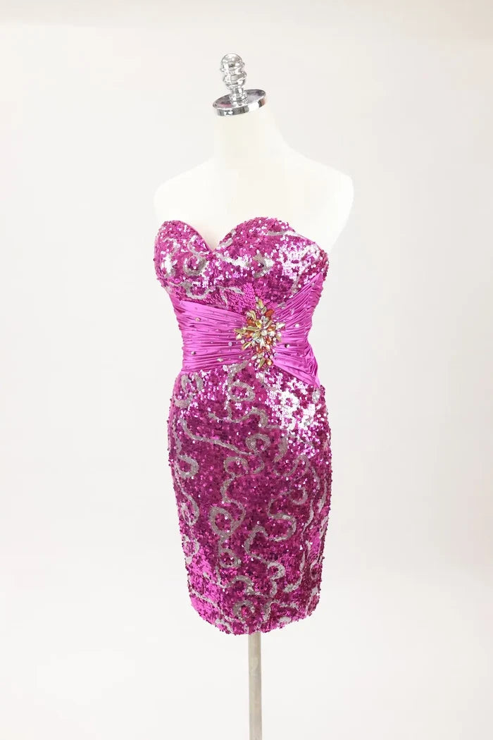 Pink Sequin Royale Dress