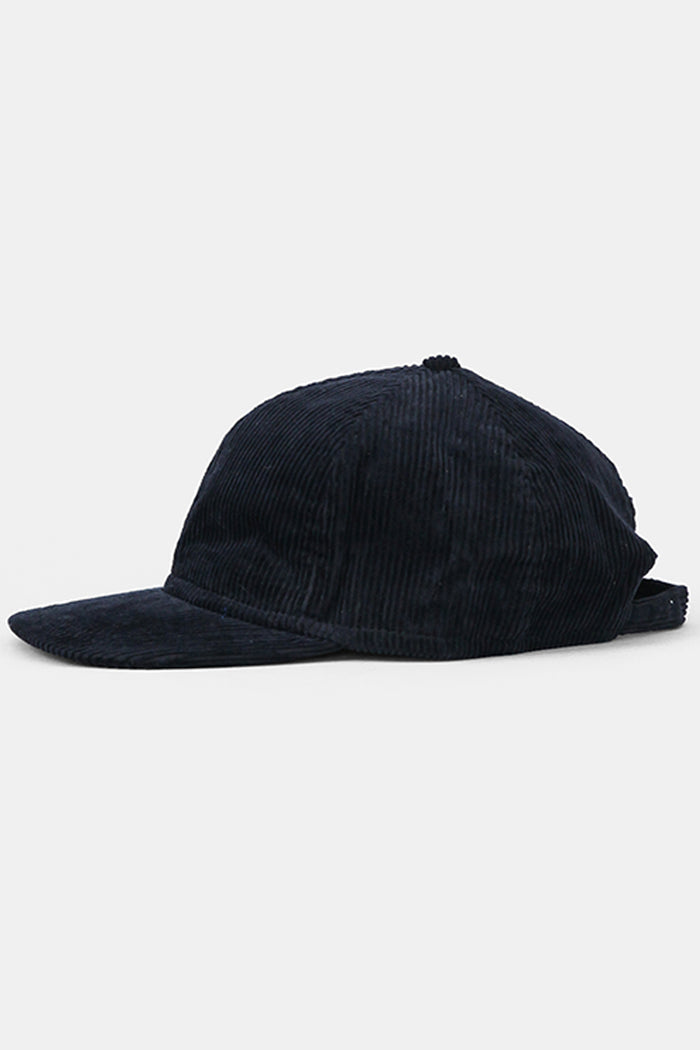 Plain Corduroy Cap - Black