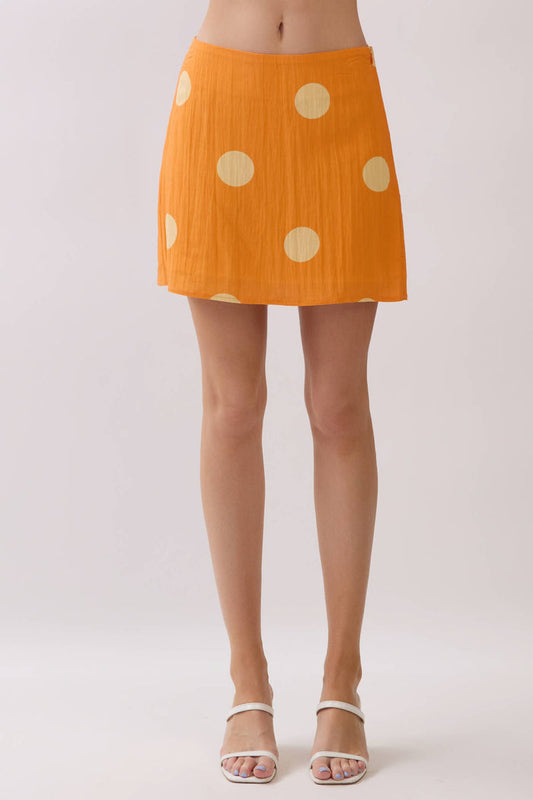 Polka Dot Mini Skirt – Tennessee Game Day Orange