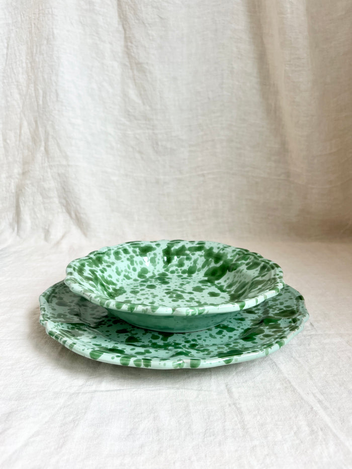 Pompeii Dinnerware - Jade - S/4