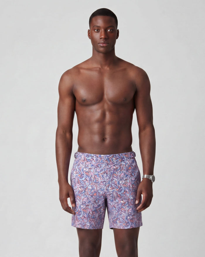 POOL PAISLEY LAYERS SWIM SHORT - NEAPOLITAN