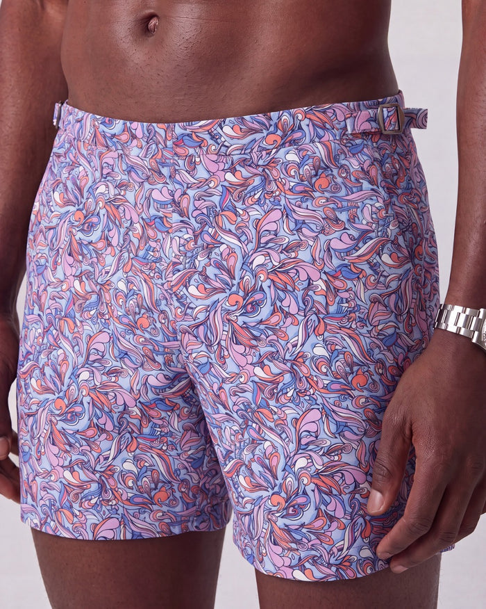 POOL PAISLEY LAYERS SWIM SHORT - NEAPOLITAN