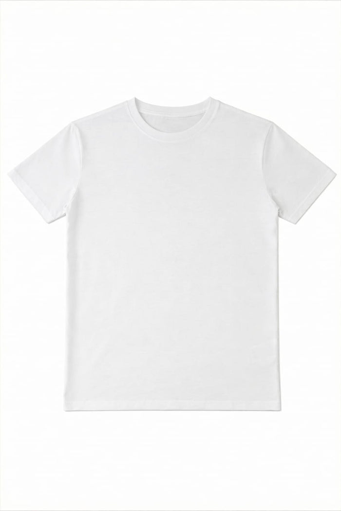 Premium 100% Cotton Unisex T-Shirt | 180 GSM – White