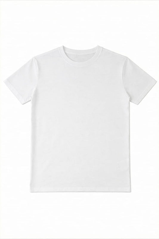 Premium 100% Cotton Unisex T-Shirt | 180 GSM – White