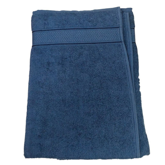 Premium Navy Blue Cotton Towel – Ultra Soft & Highly Absorbent