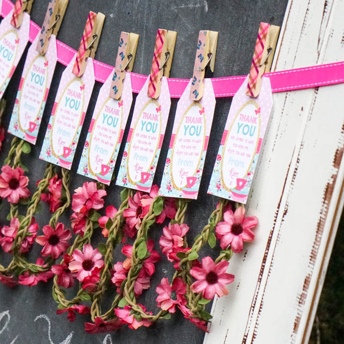Princess Birthday Party Favor Tags