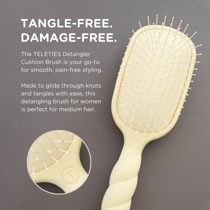 Pro-Glide Detangler Hair Brush for Thick & Medium Hair – Tan