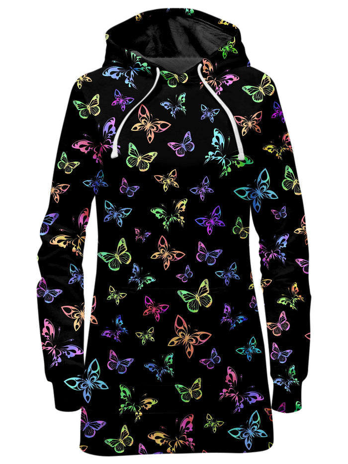 Psychedelic Butterflies Hoodie Dress Sartoris Art Epic Hoodie