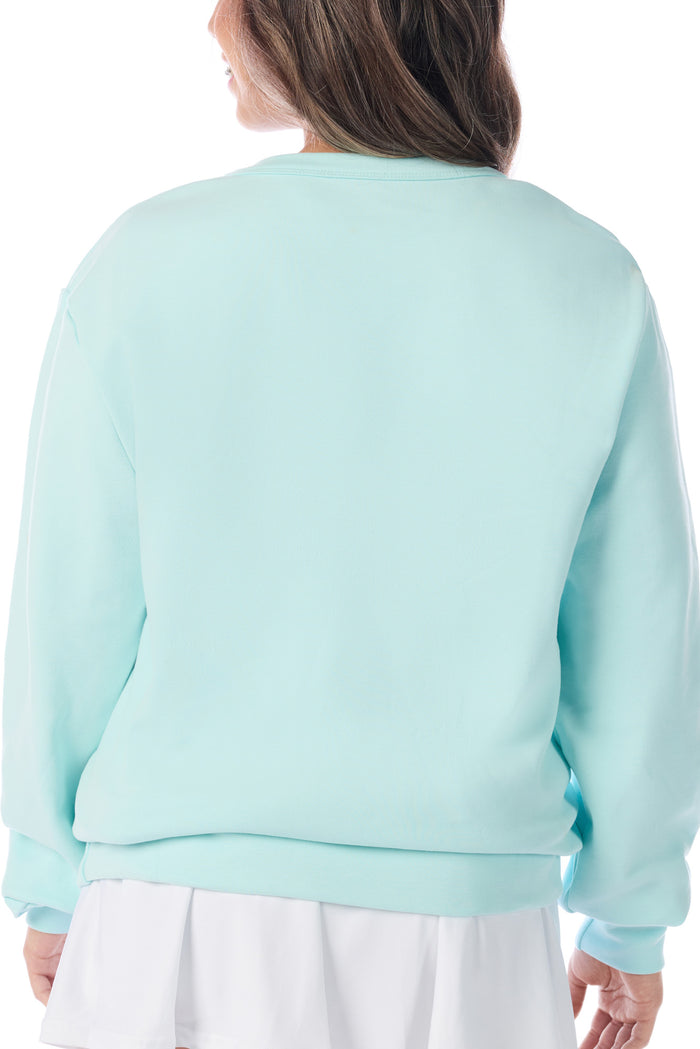 Pullover in Cloud Embossed Rebel Mark