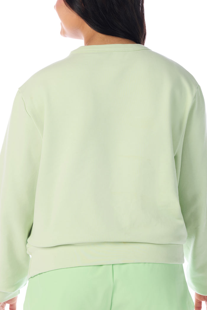 Pullover in Pistachio Embossed Rebel Mark