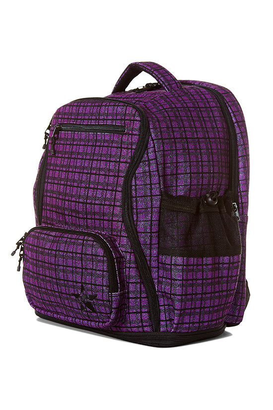 Purple Plaid Rebel Dream Bag Plus with Black Zipper