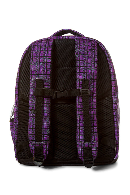 Purple Plaid Rebel Dream Bag Plus with Black Zipper