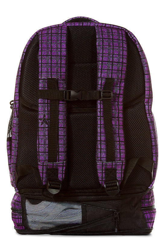 Purple Plaid Rebel Dream Bag Plus with Black Zipper