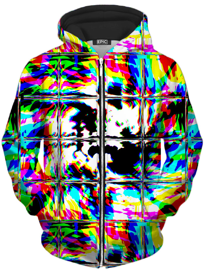 Rave Glitch Og Unisex Zip-Up Hoodie Big Tex Funkadelic Epic Hoodie
