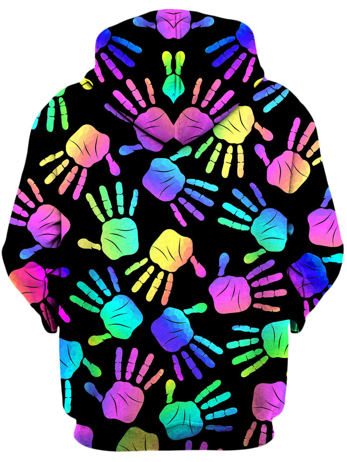 Rave Hands Unisex Zip-Up Hoodie Sartoris Art Epic Hoodie