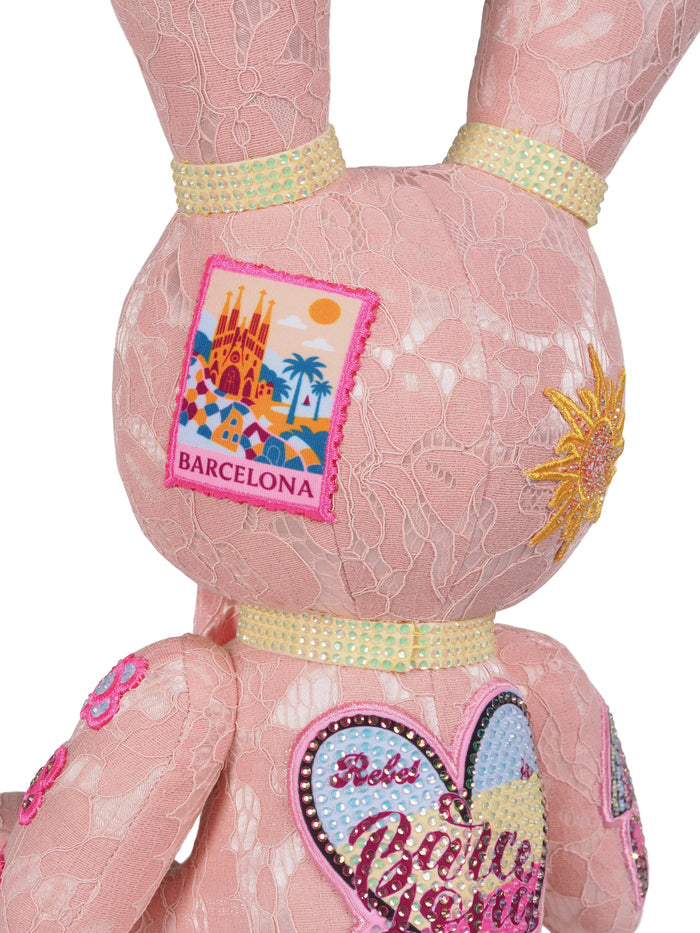 Rebel In Barcelona Crystal Lace Bunny Plush Bunny