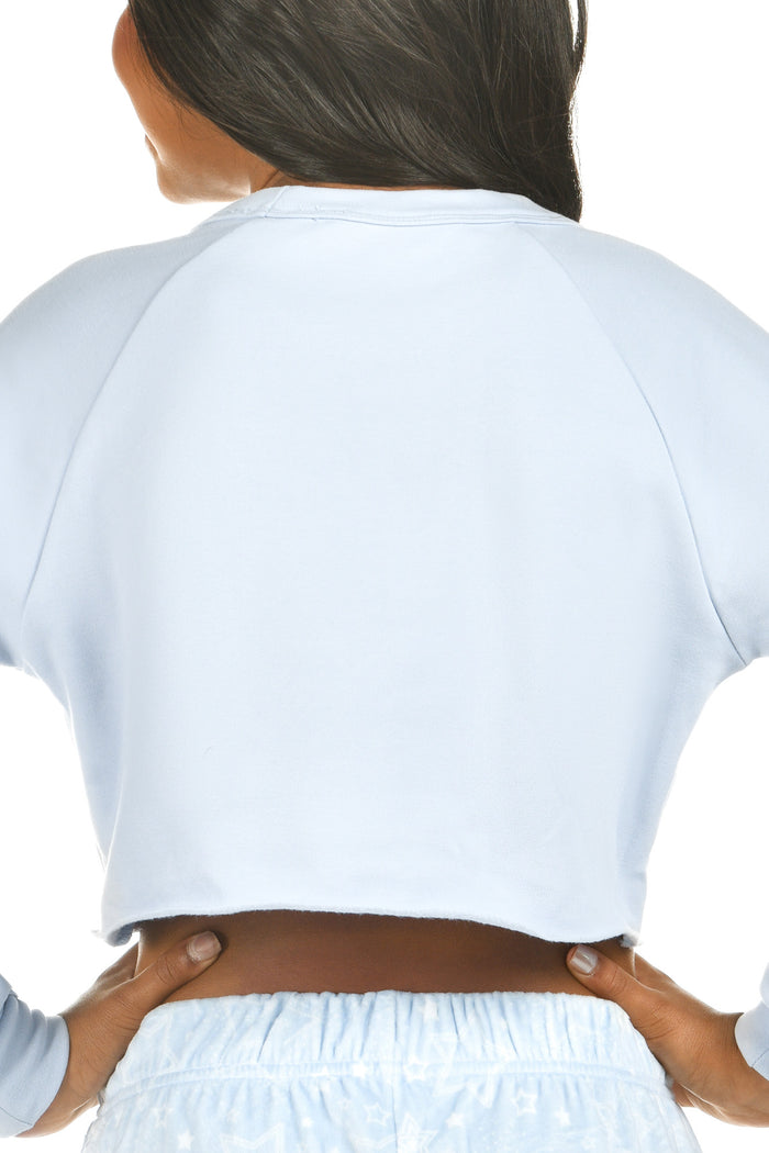 Rebel Level® Cropped Pullover in Winter Sky