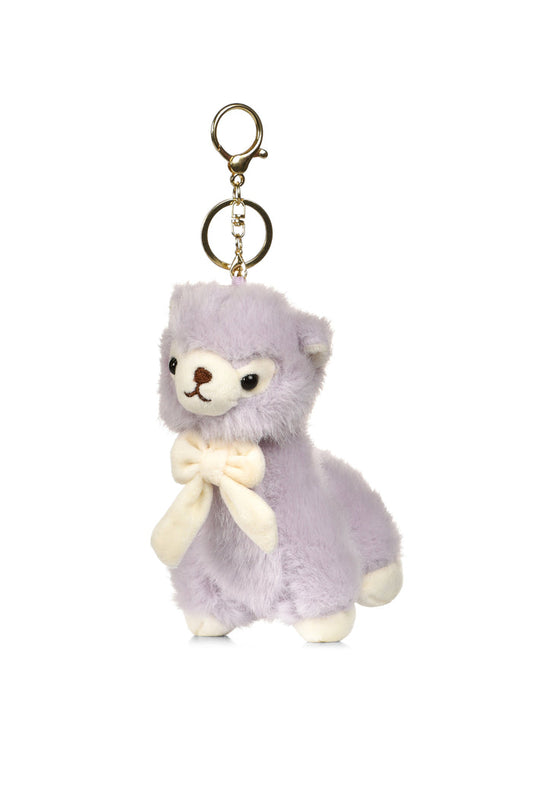Rebel Loli the Llama Keychain in Purple