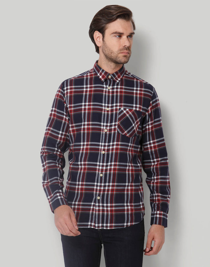 Red Check Full Sleeves Shirt