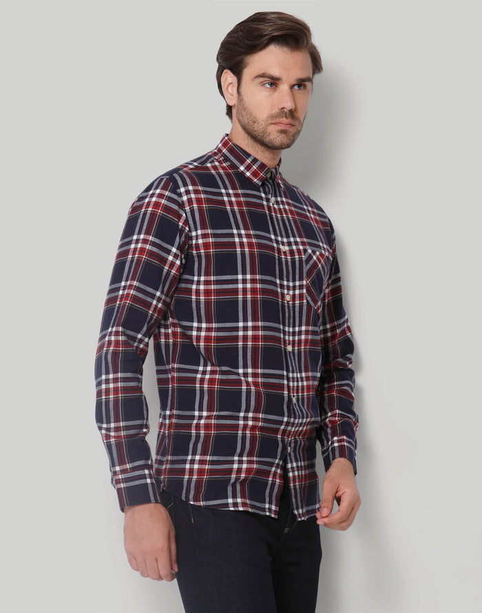 Red Check Full Sleeves Shirt