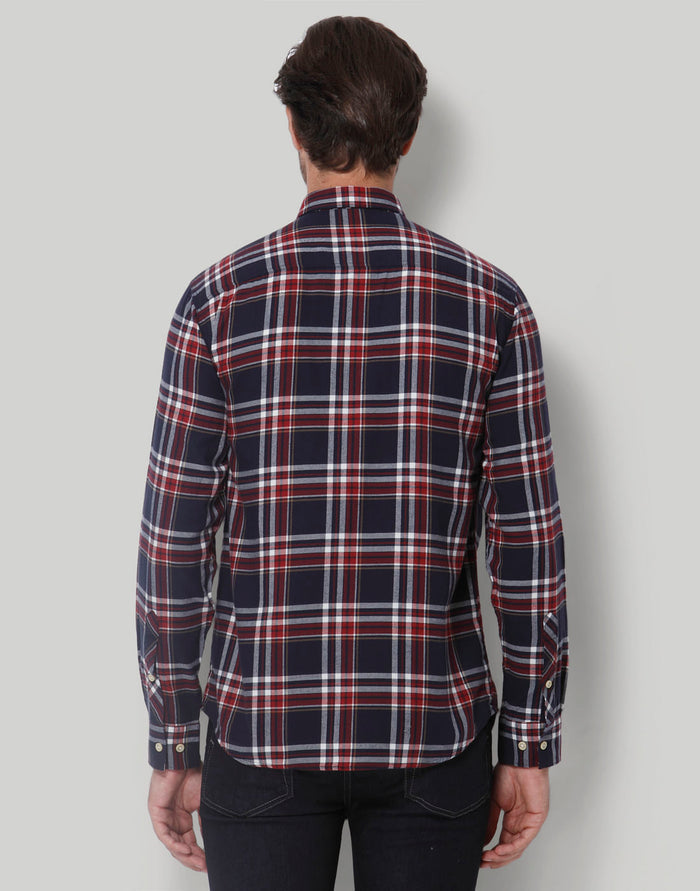 Red Check Full Sleeves Shirt