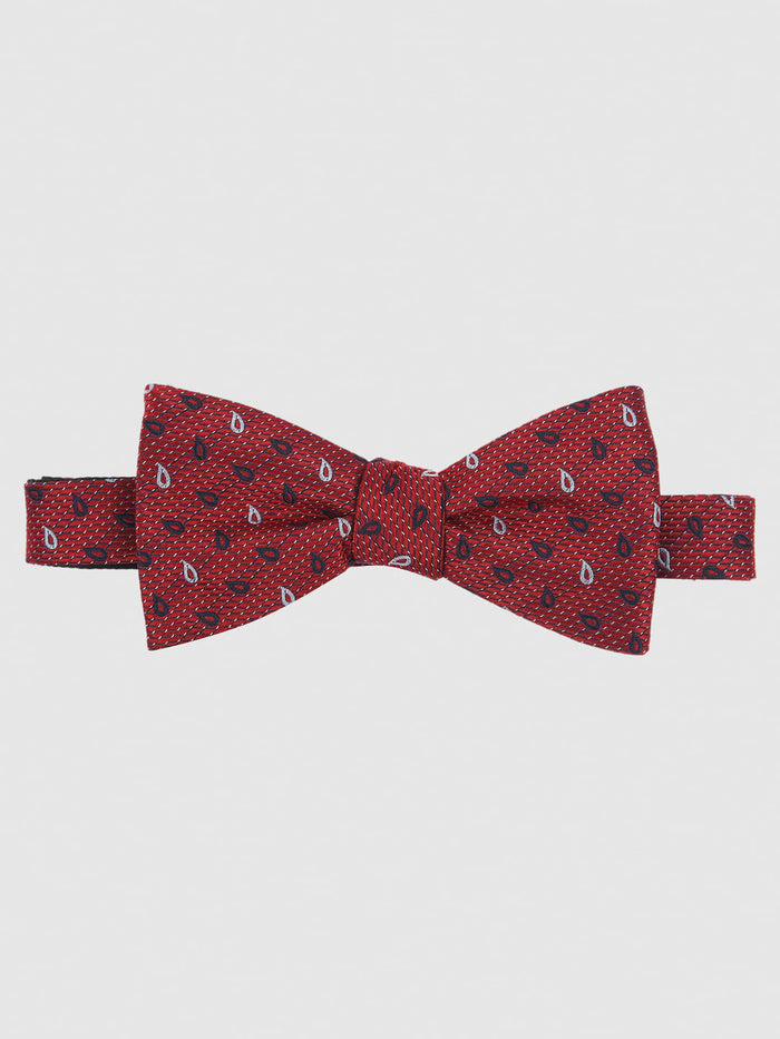 Red Printed Bow Tie