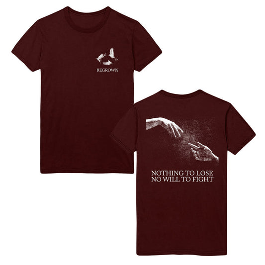 Regrown -  Maroon T-Shirt front and back
