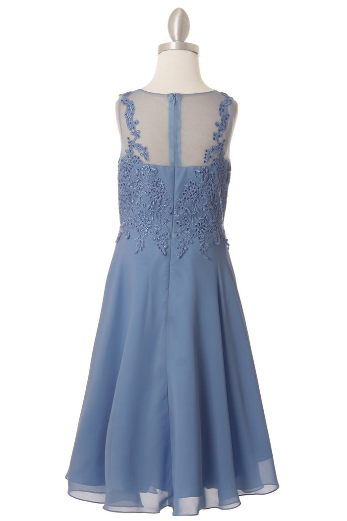 Rhinestones Chiffon Party Dress by Cinderella Couture USA 5089