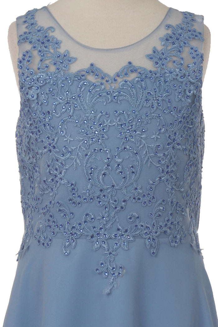 Rhinestones Chiffon Party Dress by Cinderella Couture USA 5089