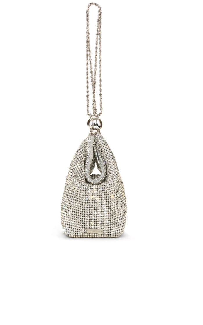 Cult Gaia Rue Crystal Top Handle Bag Wristlet - Runway Catalog