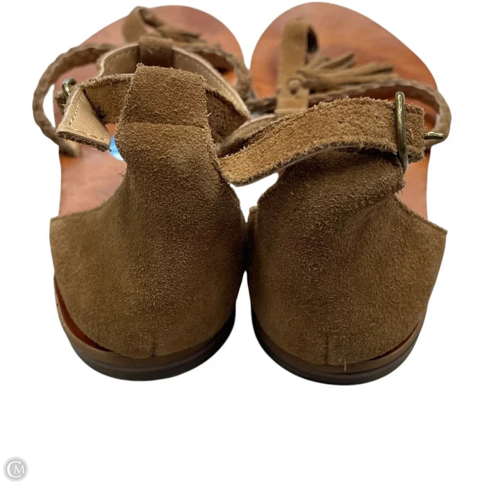 Sandals Flip Flops By Lucky Brand In Tan, Size: 6.5