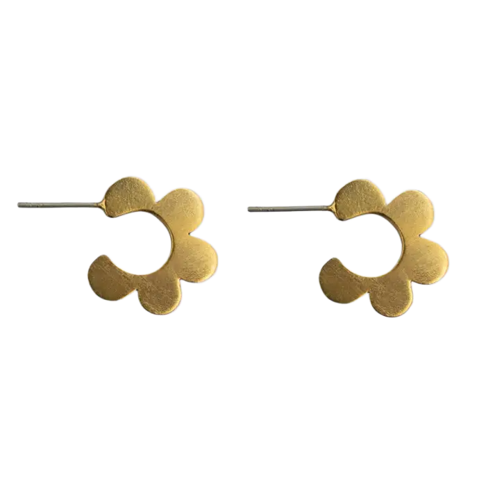 Scalloped Hoop Earrings