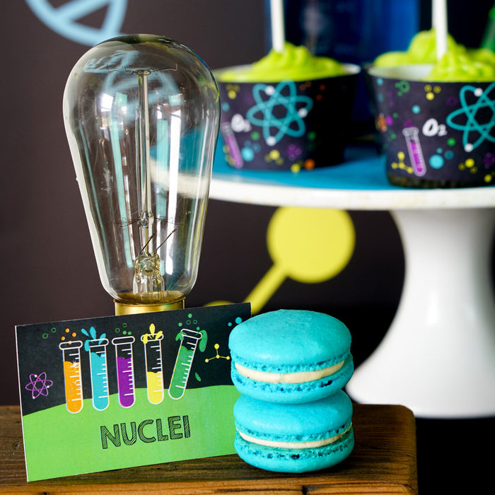 Science Experiment Party Food Labels